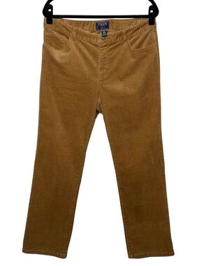 Chaps Camel Brown Corduroy Pants Size 14 Petite